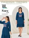 Kiara Vol 18 By Blue Hills Rayon Embroidery Designer Kurtis Exporters In India
